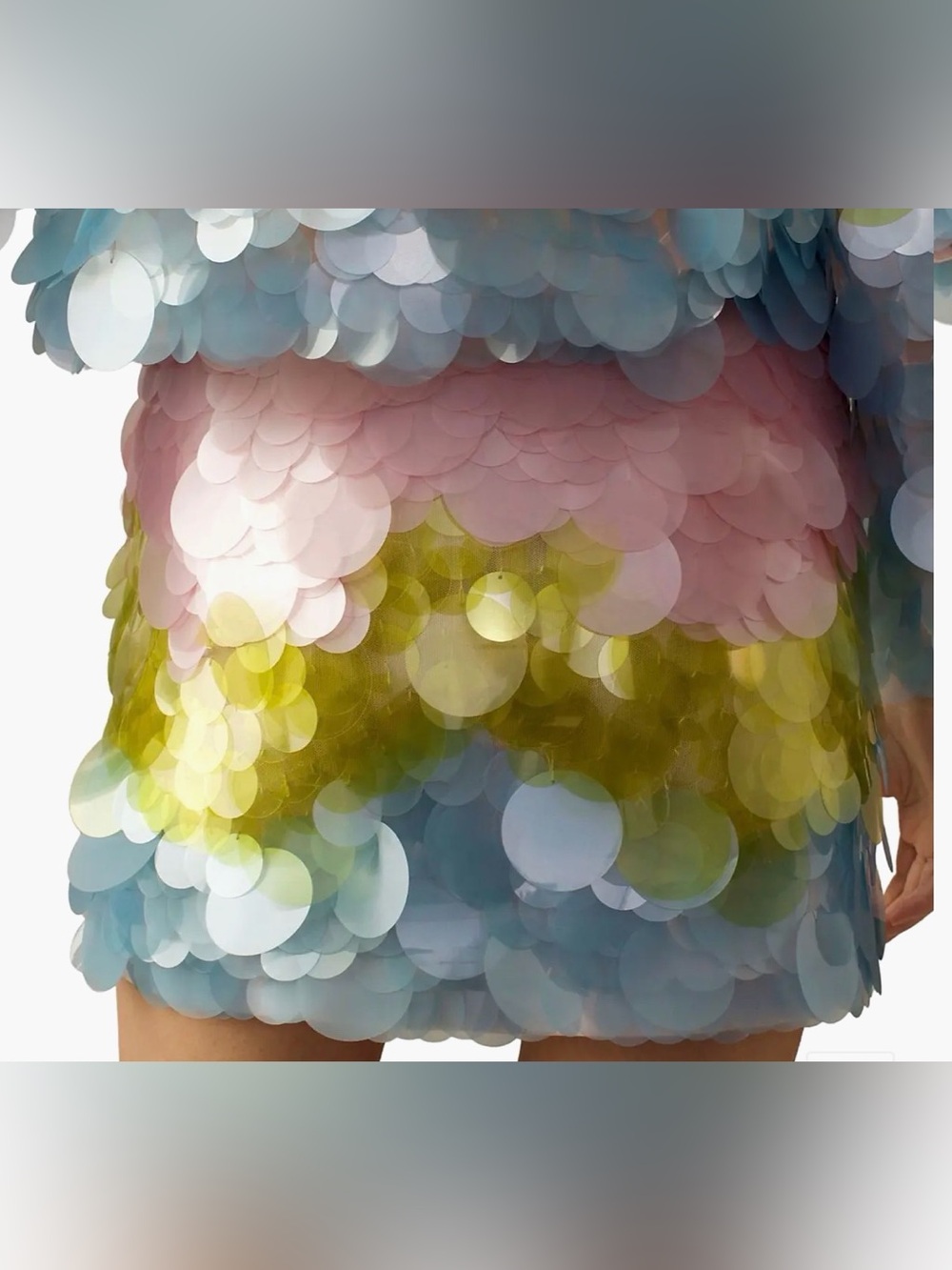 Cynthia Rowley Sequined Colorblock Mini Skirt - Picture 4 of 10